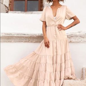 Joyfolie Kassandra Dress in Shell size M